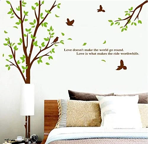 Zesture Home eco -Friendly Large 'Trees and Branches ' eco-Friendly Wall Stickers -60 cms x 90 cms,Multicolor