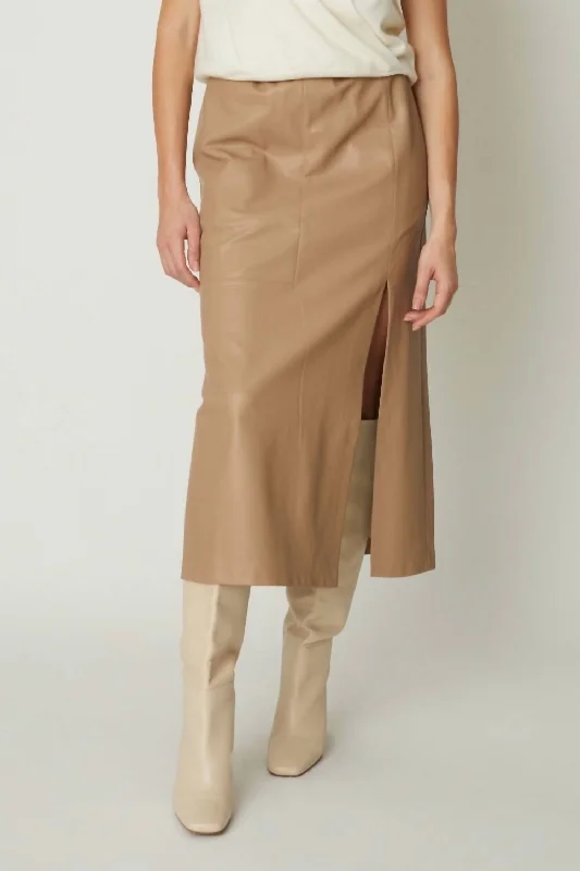 Delfine Skirt In Tan