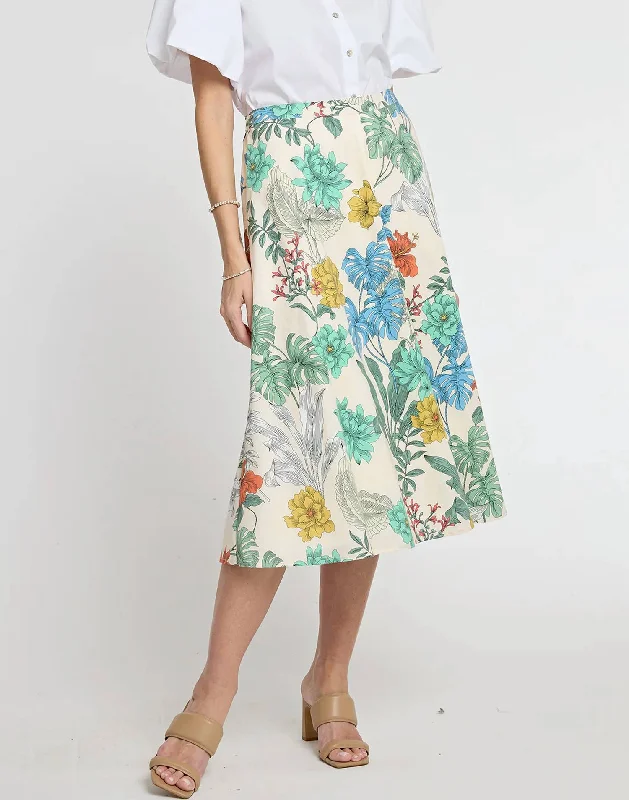 Gloria Skirt In Multi Floral