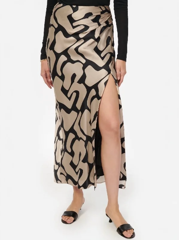 Sarai Skirt In Abstract