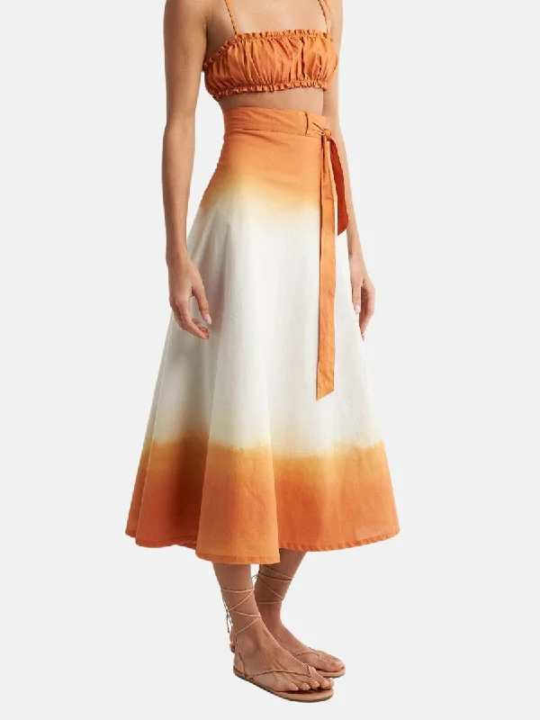 Wrap Circle Skirt Naranja