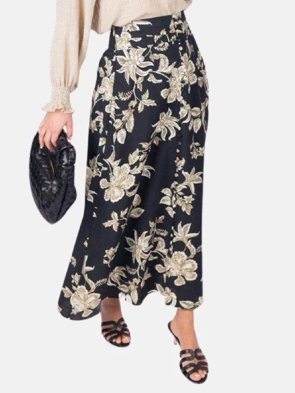 Josephine Skirt Black/Beige