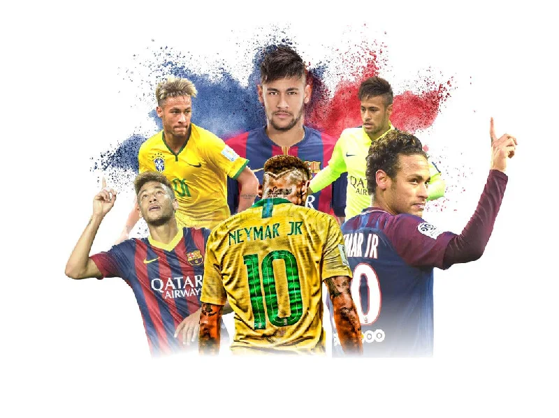 DivineDesigns™ Brazil Player Neymar Jr. Sticker (Size :- 66 X 51 cm) | Wall Sticker for Living Room/Bedroom/Office and All Decorative Stickers