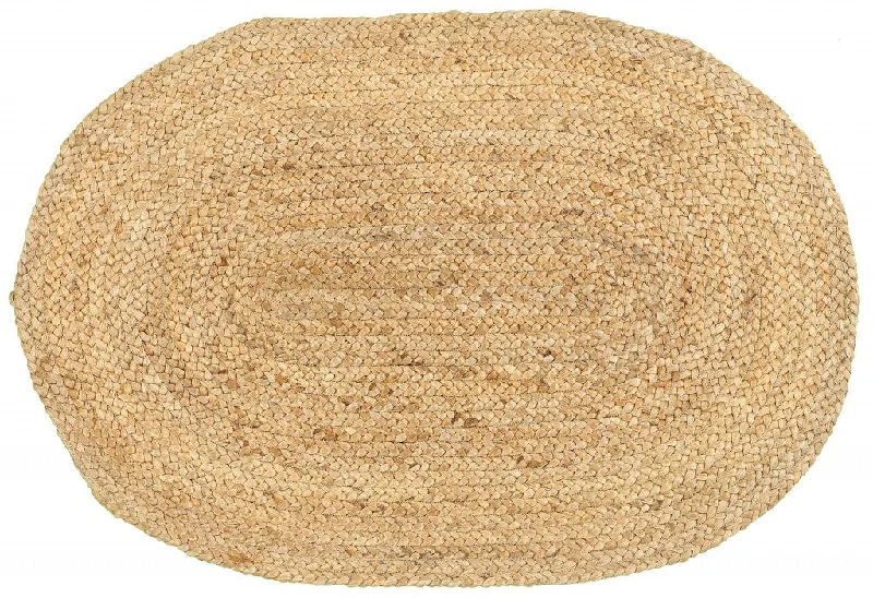 2' X 3' Soft Beige Braided Scatter Rug