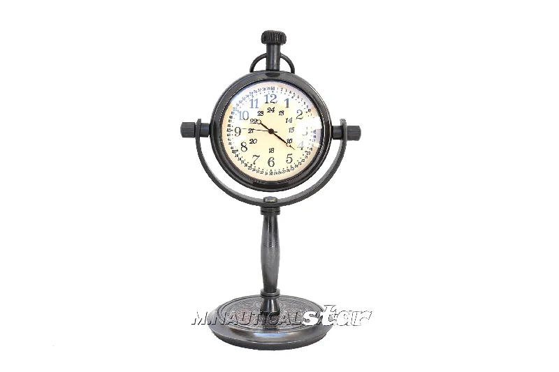 Desk Clock Brass Antique Maritime Working Antique Style with Brass Base Home & Office Decor Table Clock