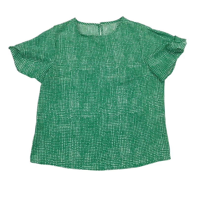 GREEN TOP SS by CLOTHES MENTOR Size:L