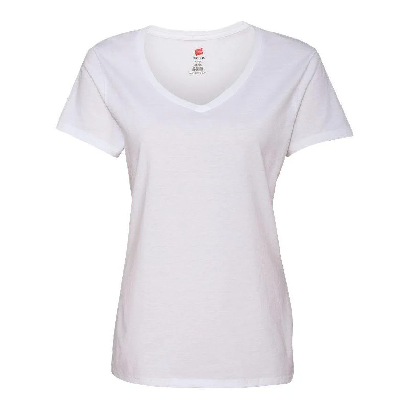 Hanes Perfect-T Womens V-Neck T-Shirt