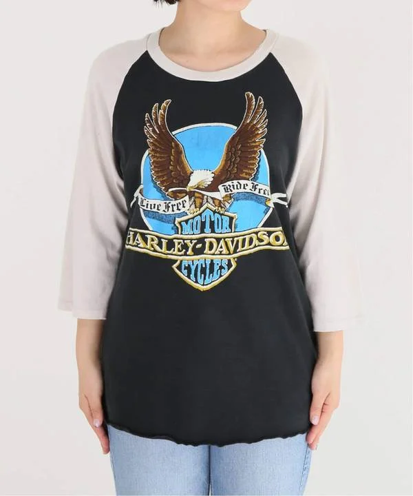 Harley Davidson Raglan In Black