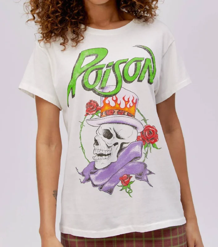 Poison Joker Flush Tour Tee In White