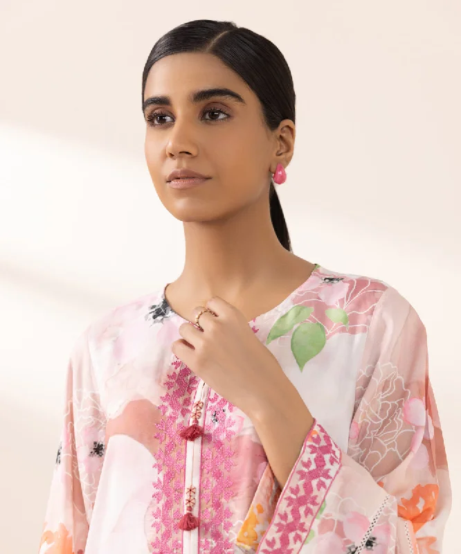 Embroidered Arabic Lawn Shirt