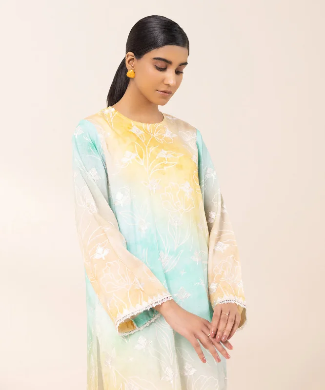 Embroidered Arabic Lawn Shirt