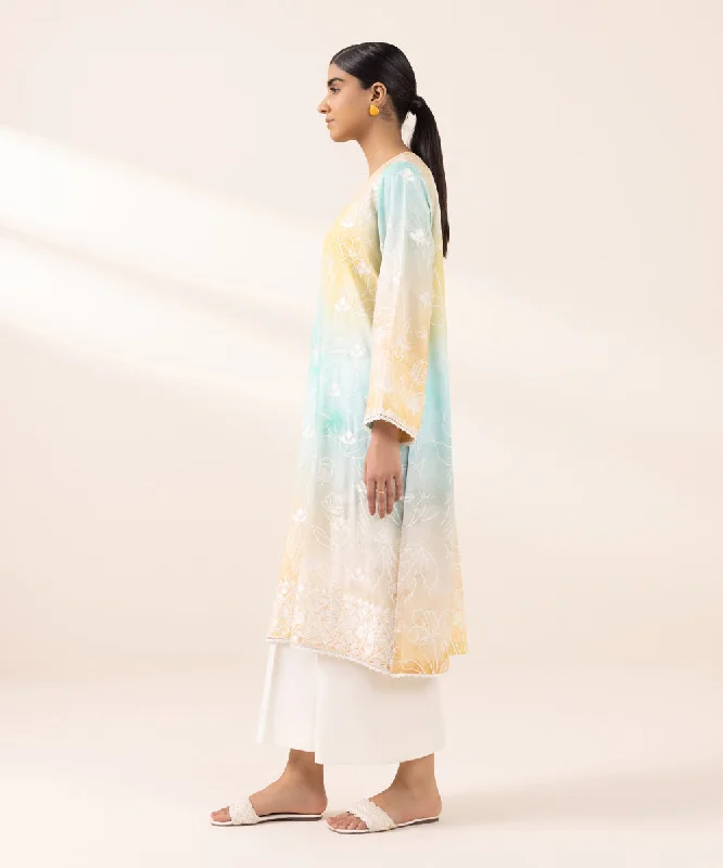 Embroidered Arabic Lawn Shirt