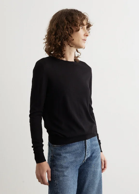 Fine Crew-Neck Knit