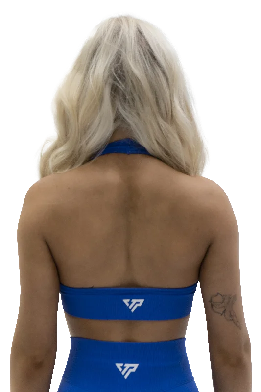 CORE HALTER BRA - ELECTRIC BLUE