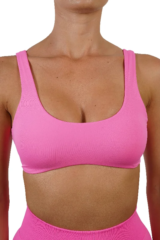 LUXE CROP - NEON PINK