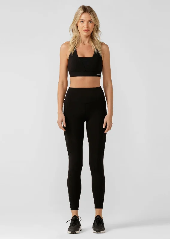 Re-Align Recycled Sports Bra | Black