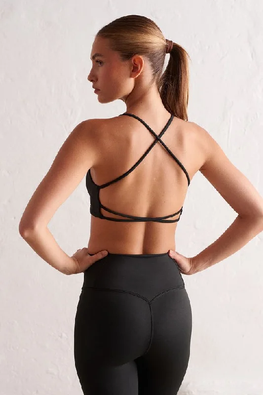 Strappy Core Bra | Black