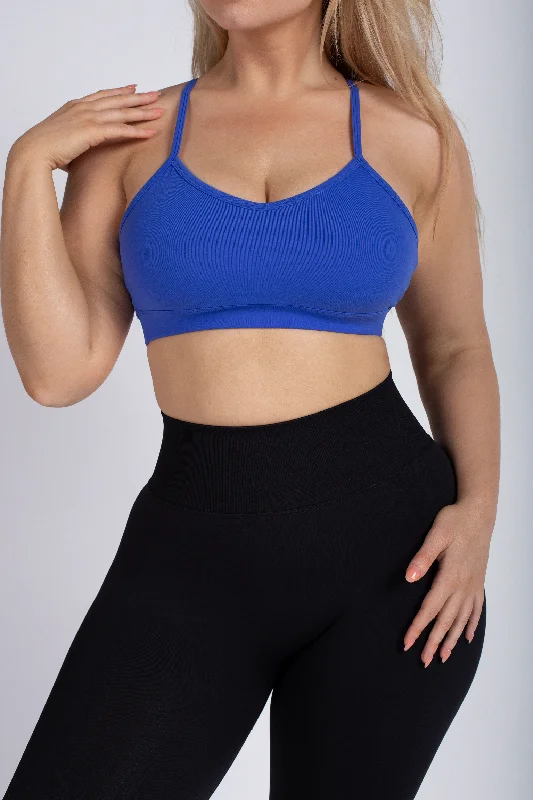 SWIFT V CUT BRA - ELECTRIC BLUE