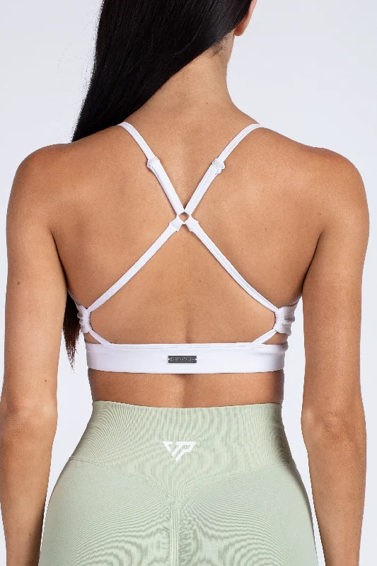 SWIFT V-CUT BRA - WHITE