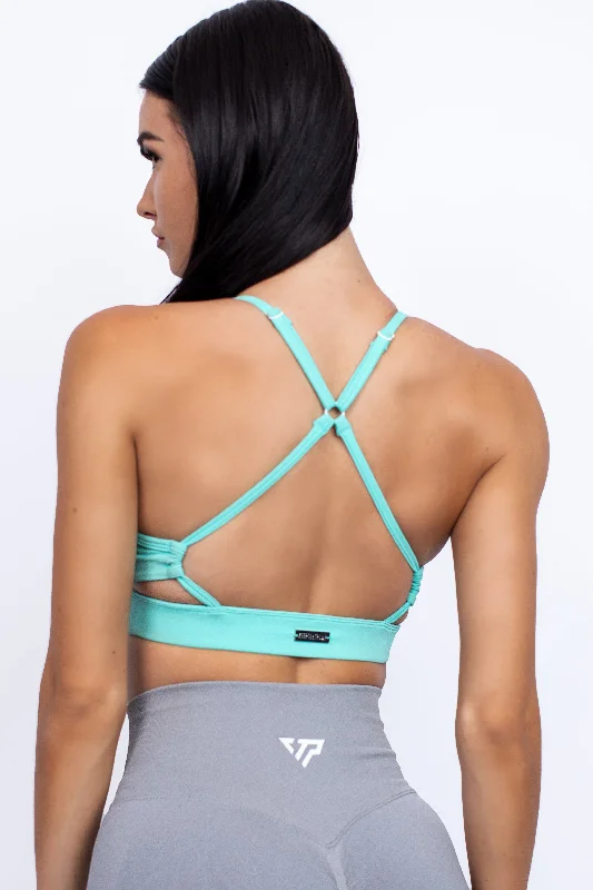 Swift V-cut Sports Bra - Seafoam