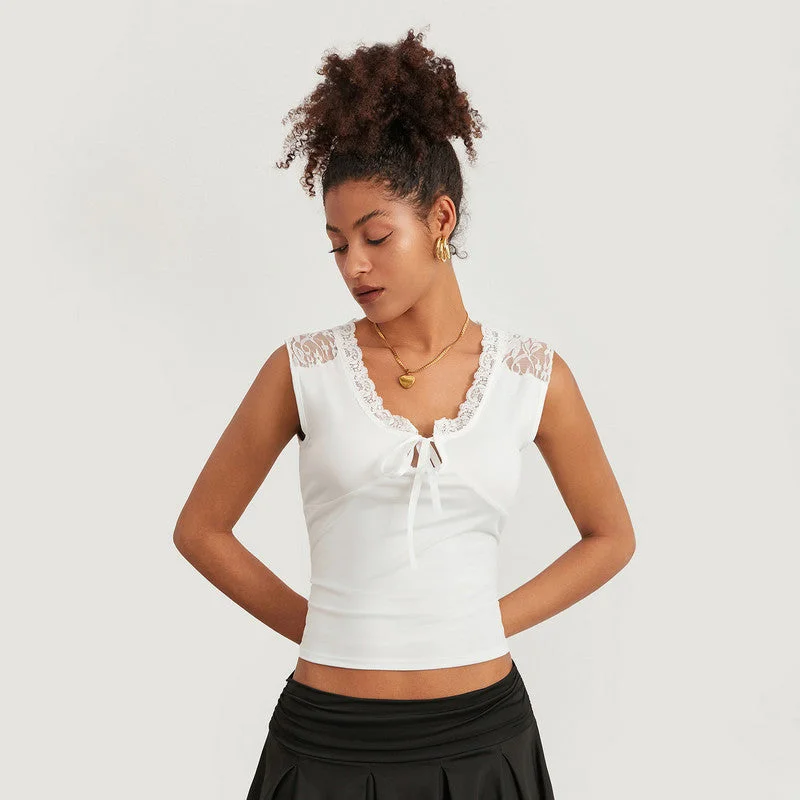 Trim Crop Tank Tops