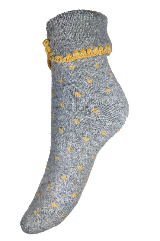 Grey/Mustard Dot / 4-7